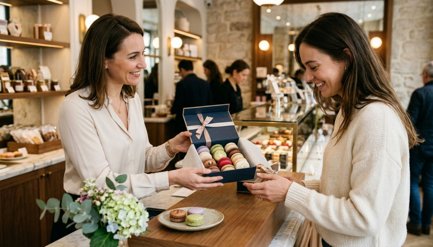Macarons haut de gamme : petit luxe à forte valeur dans la relation client